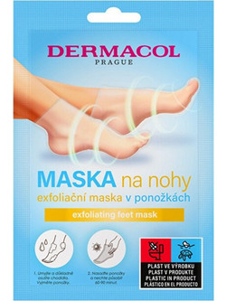 Dermacol Exfoliating Peeling Μάσκα Ποδιών
