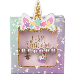 KD Group Team Unicorn Βραχιόλι με Πολύχρωμες Πέρλες