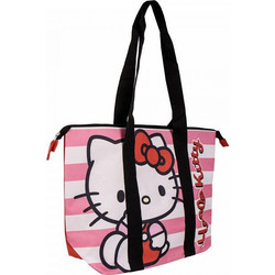 Cerda Hello Kitty Υφασμάτινη Τσάντα Θαλάσσης Ώμου Φούξια 33x47cm 2100005694