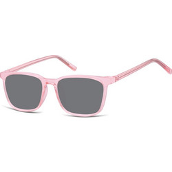 Sunoptic SS-CP124C51 Γυναικεία Γυαλιά Ηλίου Τετράγωνα Κοκάλινα Ροζ με Μαύρο Φακό
