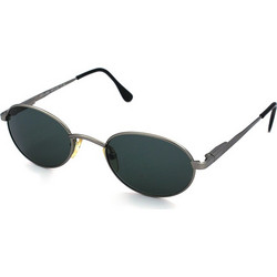 Neoptic 97220 49C3 Γυναικεία Γυαλιά Ηλίου Στρογγυλά Μεταλλικά Ασημί με Μαύρο Φακό