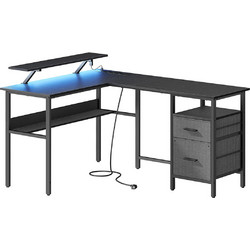 Vasagle Γωνιακό Γραφείο Ξύλινο 150x120x76cm LWD095B01