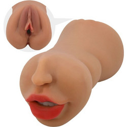 Crazy Bull Zoey Mouth & Vagina Pocket Pussy & Mouth Αυνανιστήρι Brown