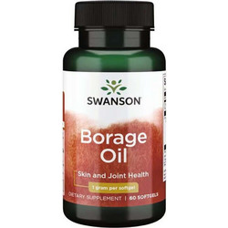 Swanson Borage Oil Έλαιο Μπουράντζας 1000mg 60 Μαλακές Κάψουλες
