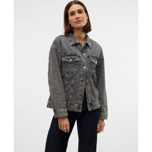 Vero Moda Γυναικείο Μπουφάν Τζιν Μακρύ Ανθρακί 10329868 Vero Moda Γυναικείο Μπουφάν Τζιν Μακρύ Ανθρακί 10329868