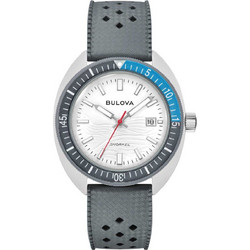 Bulova Snorkel Ανδρικό Ρολόι με Γκρι Καουτσούκ Λουράκι 98B449