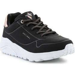 Skechers Uno Lite Παιδικά Sneakers Μαύρα Ροζ Χρυσά 310384L-BLK