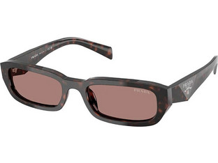 Prada PRB06S 17N60B Ανδρικά Γυαλιά Ηλίου Ορθογώνια Κοκάλινα Ταρταρούγα με Καφέ Φακό