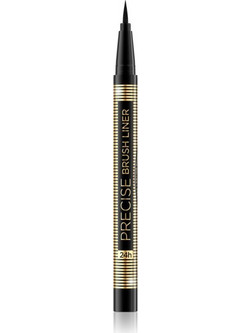 Eveline Precise Brush Liner Black Στυλό Eyeliner 6ml