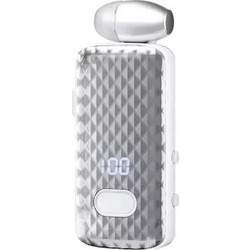 Fineblue F588 Ακουστικό Bluetooth In Ear Πέτου Silver