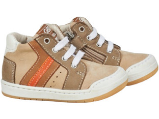 GBB Hiago Παιδικά Sneakers Μποτάκια Μπεζ Καφέ AJ253-23