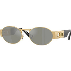 Versace VE2264 100230 Γυναικεία Γυαλιά Ηλίου Οβάλ Μεταλλικά Χρυσά με Μαύρο Φακό