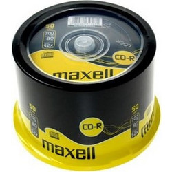 Maxell 628523.40.AS Εγγράψιμα CD-R 52x 700MB Cake Box 50τμχ
