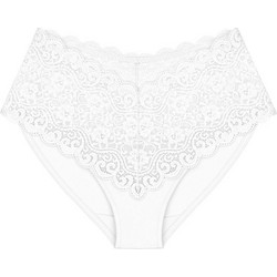 Triumph Amourette Ψηλόμεσο Γυναικείο Slip με Δαντέλα Λευκό 10210675-0003