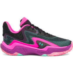 Under Armour Spawn Ανδρικά Αθλητικά Παπούτσια για Μπάσκετ Μωβ Μαύρα 3028834-001