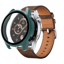 Glass protector Πλαστική Θήκη με Προστασία Οθόνης για Huawei Watch GT3 42mm Πράσινη