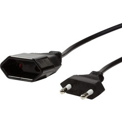 LogiLink CP123 Καλώδιο Τροφοδοσίας Euro to Euro 2m