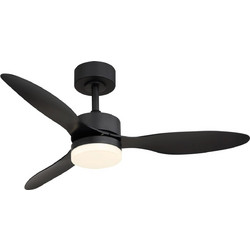 Globo Lighting Blackwell 03608 Ανεμιστήρας Οροφής 106cm 25W με Φως & Τηλεχειριστήριο Μαύρος