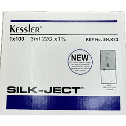 Kessler Silk-Ject Σύριγγες 3ml με Βελόνα 22G 30mm 100τμχ