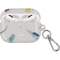Uniq Coehl Reverie Θήκη Σιλικόνης με Γάντζο για Apple AirPods Pro 1 Μπεζ
