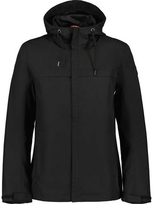 Icepeak Ανδρικό Μπουφάν Χειμωνιάτικο Softshell Αδιάβροχο Μαύρο 5-56012-594-990