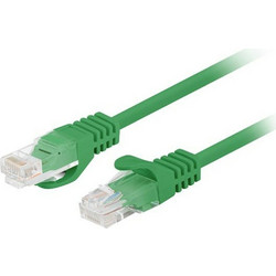 Lanberg U/UTP Cat.6 Καλώδιο Δικτύου Ethernet 1m Green 10τμχ PCU6-20CC-0100-G