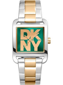 DKNY Γυναικείο Ρολόι με Ασημί Χρυσό Μεταλλικό Μπρασελέ DK1L001M0065