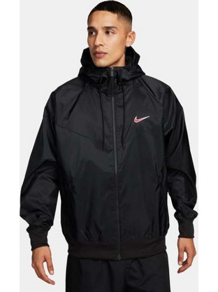 Nike Windrunner Woven Lined Αθλητικό Ανδρικό Μπουφάν Bomber Μαύρο FN3042-010