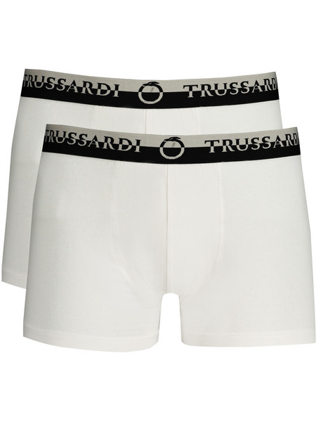 Trussardi Ανδρικά Μποξεράκια Σετ 2Pack Λευκά TRU2UTR03-BI01