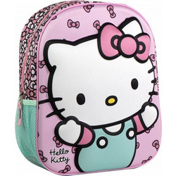 Cerda Hello Kitty Σχολική Τσάντα Πλάτης Νηπιαγωγείου Ροζ 2100005877