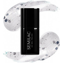 Semilac UV Gel Polish 924 Silver & White Drops Ημιμόνιμο Βερνίκι Νυχιών 7ml