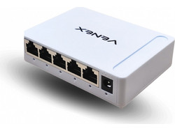 Venex SW-105GB Unmanaged L2 Switch με 5 Θύρες Ethernet 1000Mbps