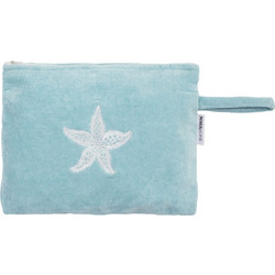 Nima Starfish Γυναικείο Νεσεσέρ Παραλίας Αδιάβροχο 32x23cm Γαλάζιο