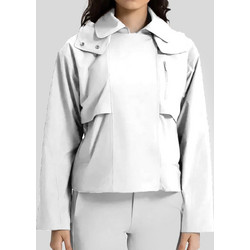 GSA Αθλητικό Γυναικείο Μπουφάν Softshell Κοντό Αντιανεμικό Λευκό 295517-6217
