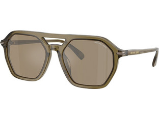 Michael Kors MK2251U-40127I Γυναικεία Γυαλιά Ηλίου Aviator Κοκάλινα Καφέ με Καφέ Φακό