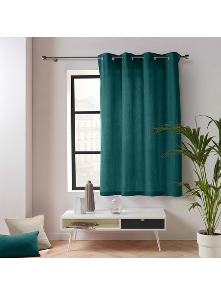 Douceur d'interieur Κουρτίνα Παραθύρου με Τρουκς 135x180 Twily 1612139 Emerald Green