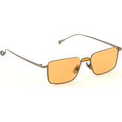 Eyepetizer NAKANO C.3-67 Γυναικεία Γυαλιά Ηλίου Τετράγωνα Μεταλλικά Χρυσά με Πορτοκαλί Φακό