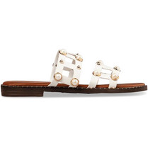 Envie Shoes Δερμάτινα Γυναικεία Σανδάλια Λευκά E96-21353-33