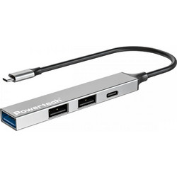 Powertech PT-1412 USB Hub 3.0 USB-C με 4 Θύρες USB-A / USB-C