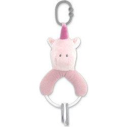 Lorelli Unicorn Pink Υφασμάτινη Κουδουνίστρα Κρίκος