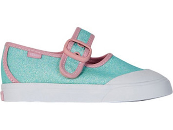 Vans Mary Jane Παιδικές Μπαλαρίνες Πάνινες με Ρυθμιζόμενο Λουράκι Τιρκουάζ Ροζ VN000CRY-6V61