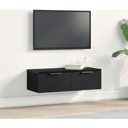 vidaXL Κρεμαστό Έπιπλο Τηλεόρασης Μασίφ Ξύλο Wenge Μ38xΠ30xΥ20cm 862776
