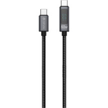 Devia EC313 Braided USB-C to USB-C 60W 1.2m Black 6942297120747