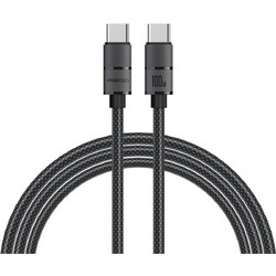Recci RS12CC Braided USB-C to USB-C 100W 2m Black 6955482523377