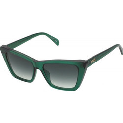 Tous STOB82 0G61 Γυναικεία Γυαλιά Ηλίου Cat Eye Κοκάλινα Πράσινα με Μαύρο Degradee Φακό
