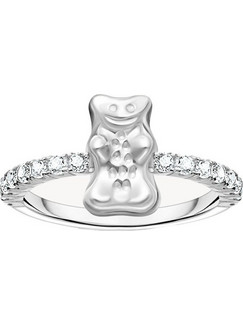 Thomas Sabo Γυναικείο Δαχτυλίδι Σειρέ Μισόβερο Ασημί με Ζιργκόν TR2504-051-14