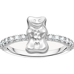 Thomas Sabo Γυναικείο Δαχτυλίδι Σειρέ Μισόβερο Ασημί με Ζιργκόν TR2504-051-14