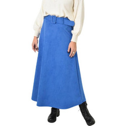 Potre Μίντι Φούστα Σουέντ Ψηλόμεση Royal Blue 248574101