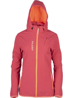 GTS Moda Italia Γυναικείο Μπουφάν Χειμωνιάτικο Softshell Μακρύ Αδιάβροχο Αντιανεμικό Κοραλί 403621L-82