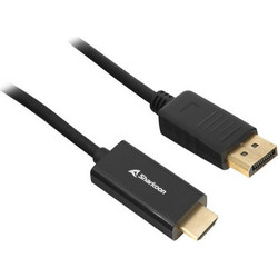 Sharkoon Καλώδιο DisplayPort 1.2 to HDMI Male 1m Black 4044951037667